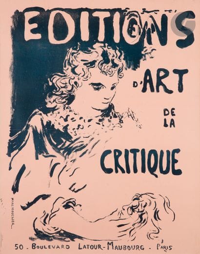 
Un lot d’affiches éditées pour La Critique,...