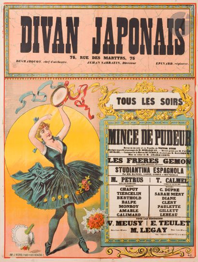 ANONYME
Divan japonais
Chromolithographie....