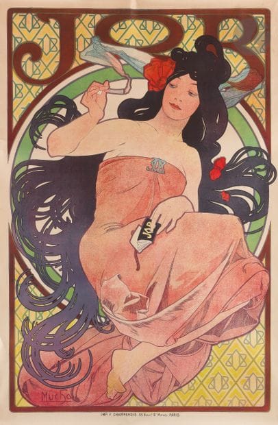 
Alphonse MUCHA (1860-1939)



Job, 1898



Chromolithographie....