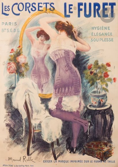 Manuel ROBBE (1872-1936)
Les Corsets Le Furet....