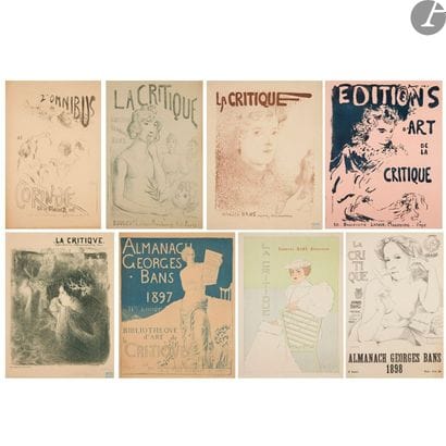 
Un lot d’affiches éditées pour La Critique,...