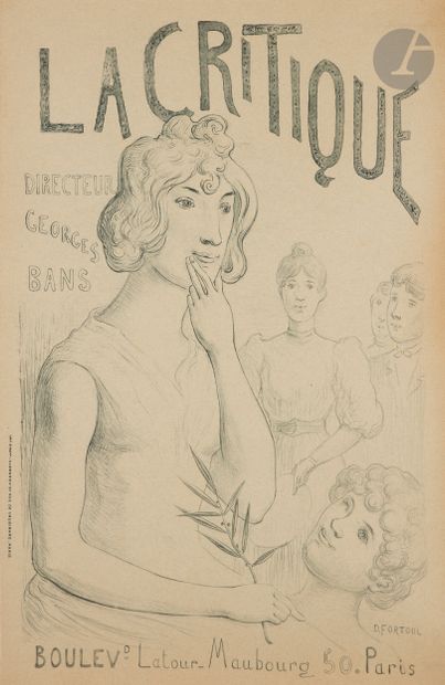 
Un lot d’affiches éditées pour La Critique,...