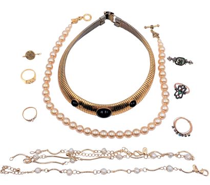 Lot de 3 bijoux en argent comprenant deux...