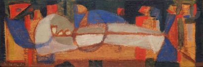 Jean BERTHOLLE (1909-1996
)Composition, 1951Oil
on...
