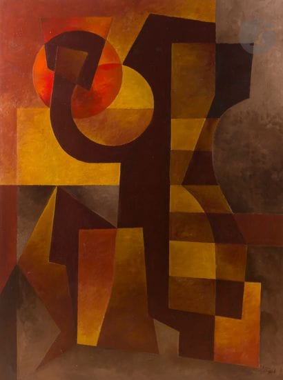 Léon GISCHIA (1903-1991
)Le Buveur, 1974Oil
on...