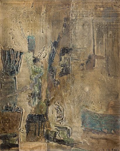 Guy de VOGUÉ (1929-2002
)Study of a Leaning...
