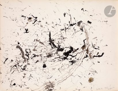 Claude VISEUX (1927-2008
)Composition, 1956Ink
and...