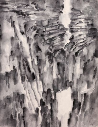 Pierre DMITRIENKO (1925-1974
)Frost, 1957Watercolor
and...