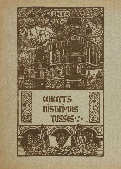 BALLETS RUSSES. 2 programmes, 1907-1908....