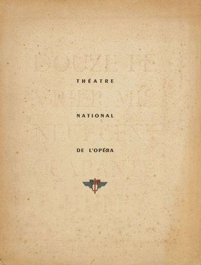 CINÉMA. Programme de gala illustré, 1948...