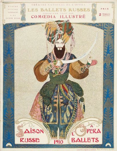 BALLETS RUSSES. Programme de la Saison 1910...