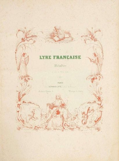 MUSIQUE. 5 volumes de mélodies et romances,...