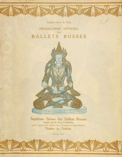 BALLETS RUSSES. Programme de la Septième...
