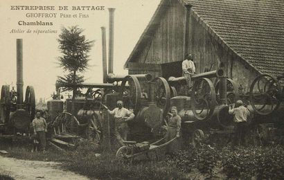 Département 21 CHAMBLANS. Entreprise de battage...