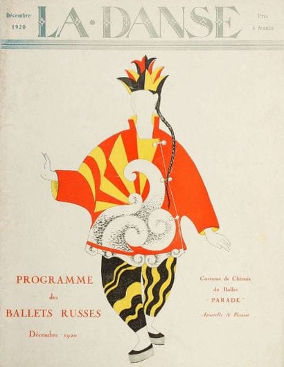BALLETS RUSSES. Programme de la Treizième...