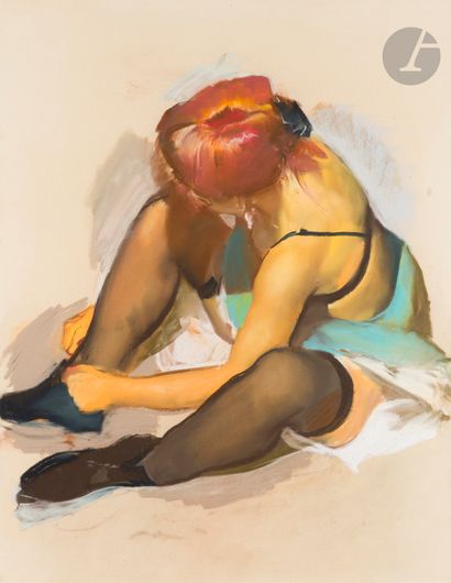 Tibor CSERNUS [hongrois] 
(1927-2007)
Femme...