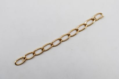Bracelet en or 14K (585), maillons ovales...
