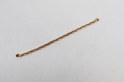 Bracelet en or 18K (750) articulé de maillons...