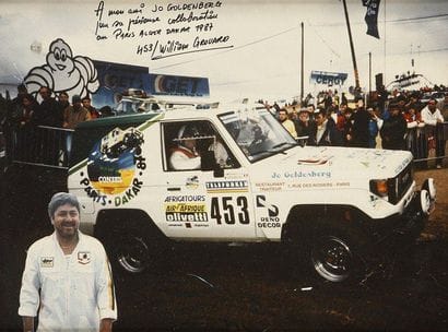 ANONYME
Photographie dédicacée du Paris Dakar,...