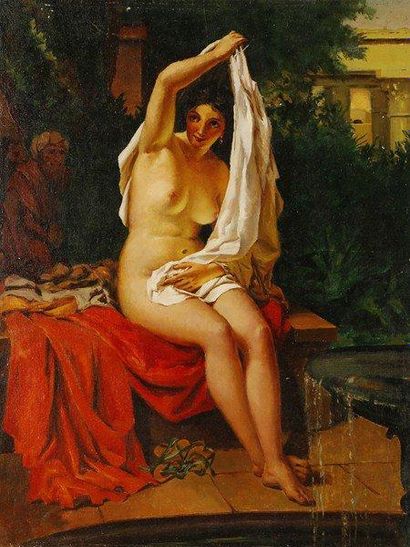 A. ARKHIPENKO
Suzanne, 1990. Huile sur toile.Signée...