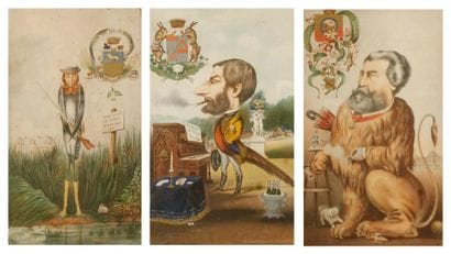 BISCHKY
Trois caricatures politiques, vers...