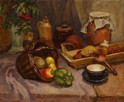 A.V BOYKOV
Nature morte. Huile sur toile.Signée...