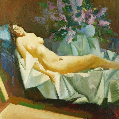B. BRATANYUK
Rêve, 1993. Huile sur toile.Signée...