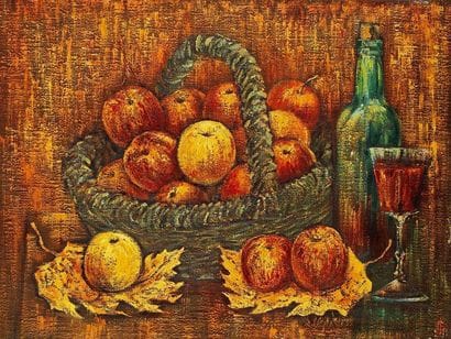 V.A ANISIMOV
Automne, pommes, 1994. Monogrammée...