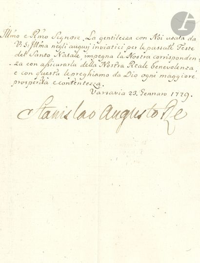 STANISLAS II AUGUSTE PONIATOWSKI (1732-1798)...