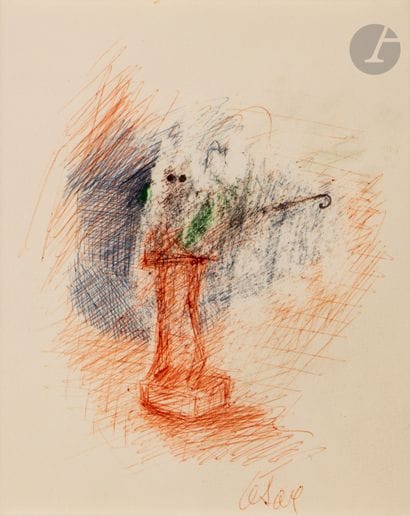 César Baldaccini dit CÉSAR (1921-1998)
Poule...