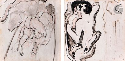Claude VIALLAT (né en 1936)
Scènes érotiques
2...