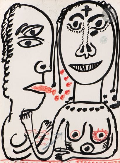 Michel MACRÉAU (1935-1995)
Le Baiser, 1973
Acrylique...