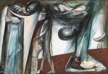 Alberto LESCAY (né en 1950)
Couples et personnages,...
