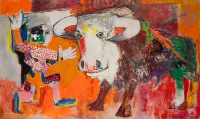 Bernard LORJOU (1908-1986)
Scène de tauromachie
Huile...