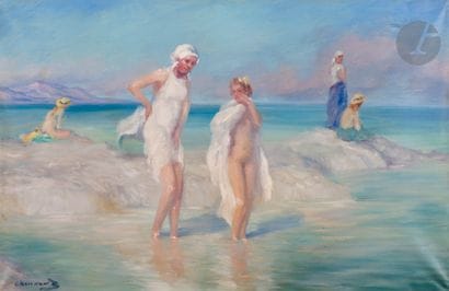 Pavel Dmitrievitch CHMAROFF (1874-1950)
Seaside
Oil...