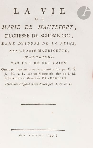 [IMPRESSIONS DE DAMPIERRE].
La Vie de Marie...
