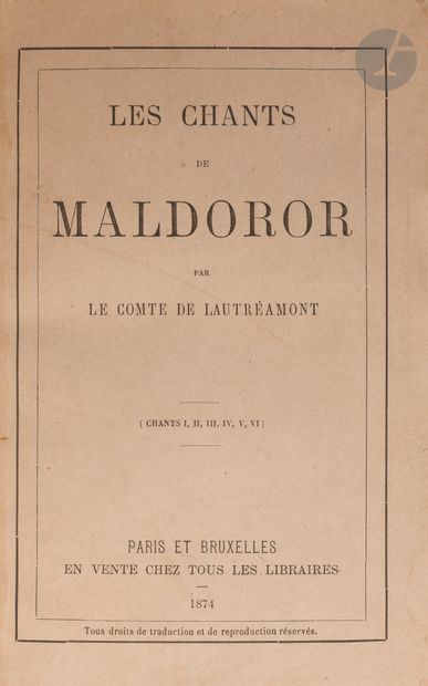 LAUTRÉAMONT.
Les Chants de Maldoror (Chants...