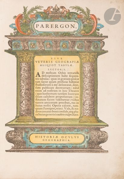 ORTELIUS (Abraham).
Parergon, sive veteris...