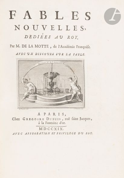 LA MOTTE (Antoine Houdar de).
Fables nouvelles,...