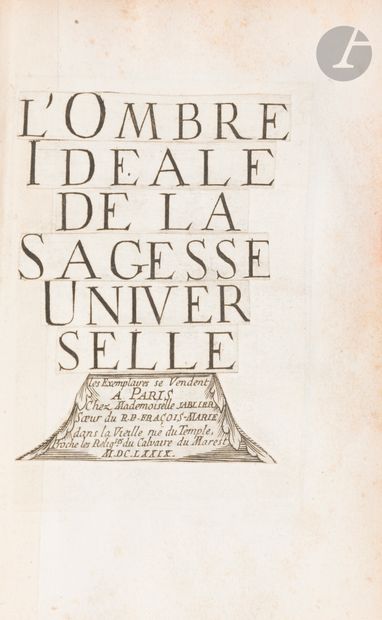 SABBATHIER (Esprit).
Idealis Umbra Sapientiæ...