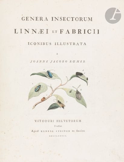 RÖMER (Johann Jacob).
Genera insectorum Linnæi...