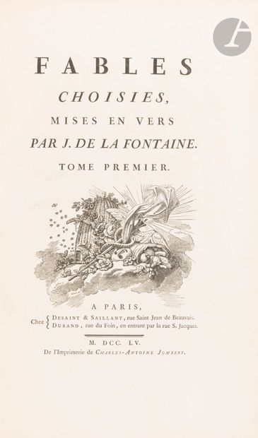 LA FONTAINE (Jean de).
Fables choisies.
Paris...