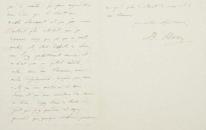 Adolphe ADAM (1803-1856) compositeur. L.A.S.,...