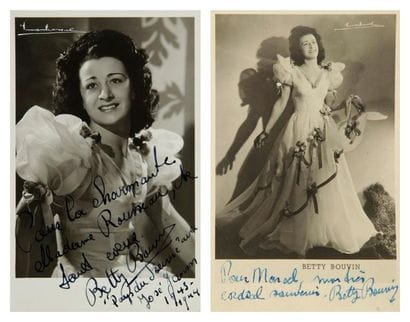 Betty BOUVIN (1911-2002) soprano belge, divette...