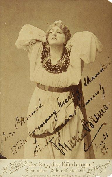 Marie BREMA (1856-1925) mezzo-soprano anglaise....
