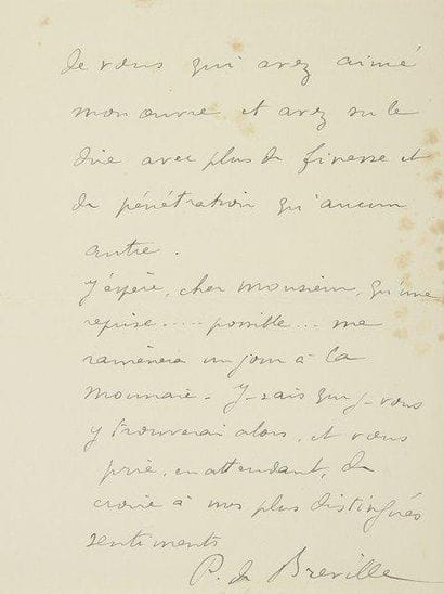 Pierre Onfroy de BRÉVILLE (1861-1949) compositeur....