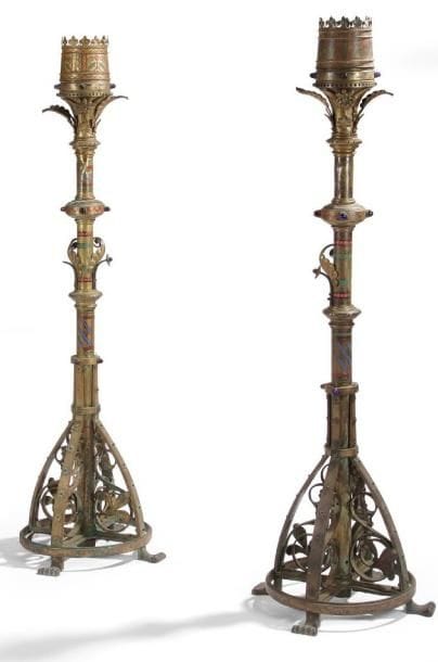 Travail NÉO-CLASSIQUE vers 1880
Paire de...