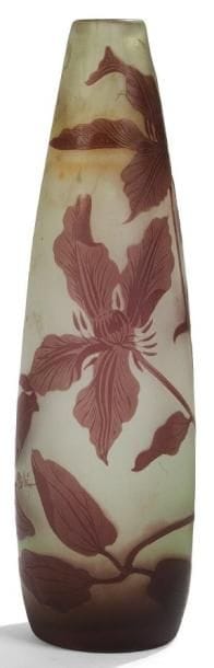 Émile GALLÉ (1846-1904)
Haut vase fuselé...