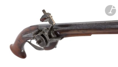 French wheelgun.
Flanged barrel with remains...