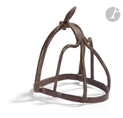 Cage stirrup. 
Wrought iron. 
17th-18th ...